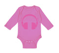Long Sleeve Bodysuit Baby Headphones Dj Music Style C Boy & Girl Clothes Cotton
