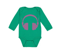 Long Sleeve Bodysuit Baby Headphones Dj Music Style C Boy & Girl Clothes Cotton - Cute Rascals