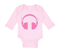 Long Sleeve Bodysuit Baby Headphones Dj Music Style C Boy & Girl Clothes Cotton - Cute Rascals