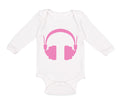 Long Sleeve Bodysuit Baby Headphones Dj Music Style C Boy & Girl Clothes Cotton