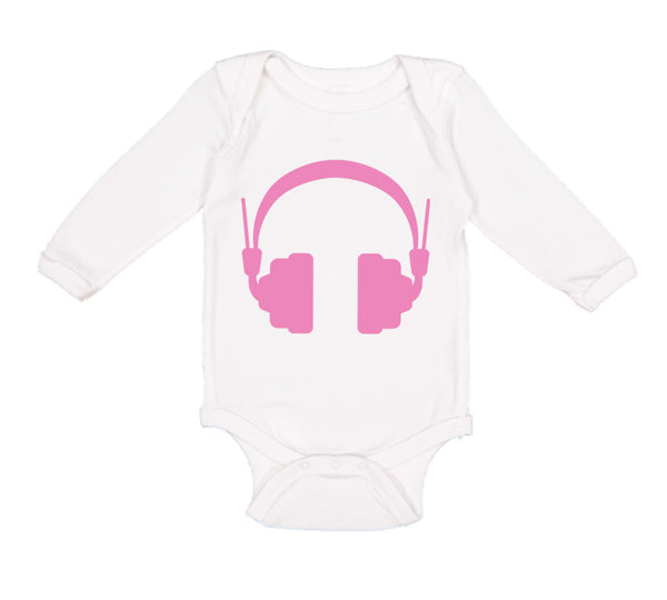 Long Sleeve Bodysuit Baby Headphones Dj Music Style C Boy & Girl Clothes Cotton - Cute Rascals