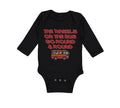 Long Sleeve Bodysuit Baby The Wheels on The Bus Go Round and Round Cotton