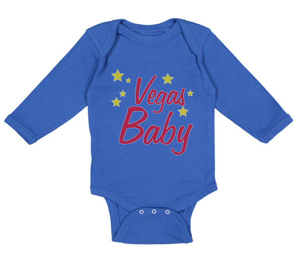 Long Sleeve Bodysuit Baby Vegas Baby Funny Humor Boy & Girl Clothes Cotton
