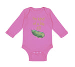 Long Sleeve Bodysuit Baby I'M Kind of of A Big Dill Funny Humor Cotton