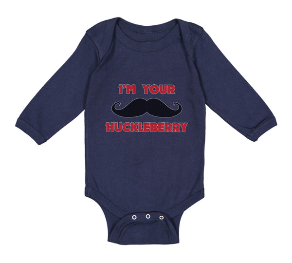 Long Sleeve Bodysuit Baby I'M Your Huckleberry Boy & Girl Clothes Cotton