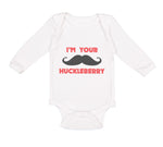Long Sleeve Bodysuit Baby I'M Your Huckleberry Boy & Girl Clothes Cotton
