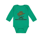 Long Sleeve Bodysuit Baby I'M Your Huckleberry Boy & Girl Clothes Cotton