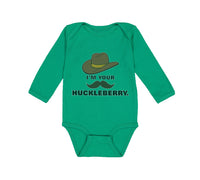 Long Sleeve Bodysuit Baby I'M Your Huckleberry Boy & Girl Clothes Cotton