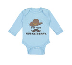 Long Sleeve Bodysuit Baby I'M Your Huckleberry Boy & Girl Clothes Cotton