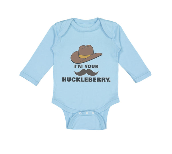 Long Sleeve Bodysuit Baby I'M Your Huckleberry Boy & Girl Clothes Cotton