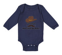 Long Sleeve Bodysuit Baby I'M Your Huckleberry Boy & Girl Clothes Cotton