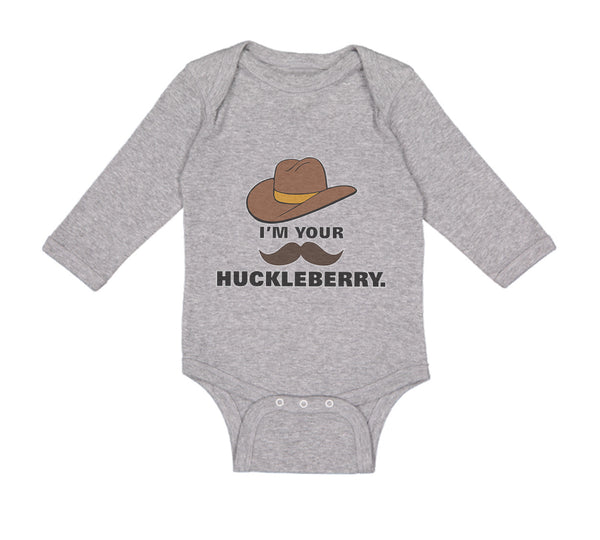 Long Sleeve Bodysuit Baby I'M Your Huckleberry Boy & Girl Clothes Cotton