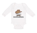 Long Sleeve Bodysuit Baby I'M Your Huckleberry Boy & Girl Clothes Cotton