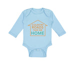 Long Sleeve Bodysuit Baby Country Roads Take Me Home Funny Humor Cotton - Cute Rascals