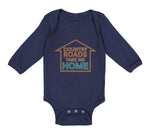 Long Sleeve Bodysuit Baby Country Roads Take Me Home Funny Humor Cotton - Cute Rascals