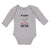 Long Sleeve Bodysuit Baby My Daddy Is A Doctor with Stethoscope and Red Hearts