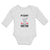 Long Sleeve Bodysuit Baby My Daddy Is A Doctor with Stethoscope and Red Hearts