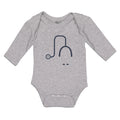Long Sleeve Bodysuit Baby Doctor's Medical Equipment Stethoscope Module 2 Cotton
