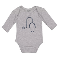 Long Sleeve Bodysuit Baby Doctor's Medical Equipment Stethoscope Module 2 Cotton - Cute Rascals