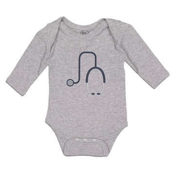 Long Sleeve Bodysuit Baby Doctor's Medical Equipment Stethoscope Module 2 Cotton
