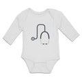 Long Sleeve Bodysuit Baby Doctor's Medical Equipment Stethoscope Module 2 Cotton