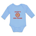 Long Sleeve Bodysuit Baby Daddy's New Probe with Badge Boy & Girl Clothes Cotton