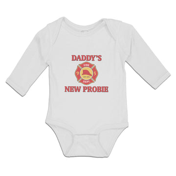 Long Sleeve Bodysuit Baby Daddy's New Probe with Badge Boy & Girl Clothes Cotton