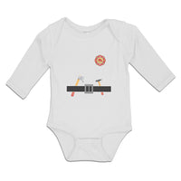 Long Sleeve Bodysuit Baby Carpenterer Costume Tool Belt with Badge Cotton - Cute Rascals