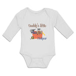 Long Sleeve Bodysuit Baby Daddy's Helper Profession Carpenterer Tools Cotton - Cute Rascals