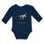 Long Sleeve Bodysuit Baby Paleontologist Dinosaur Skull Skeleton Cotton