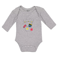 Long Sleeve Bodysuit Baby Painter Costume Brush and Roller Boy & Girl Clothes