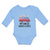 Long Sleeve Bodysuit Baby Uncle Saves Profession Firefighter Vehicle Cotton