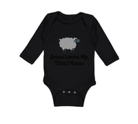 Long Sleeve Bodysuit Baby Jesus Loves Me This I Know Christian Jesus God Style C