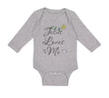 Long Sleeve Bodysuit Baby Jesus Loves Me Christian Jesus Boy & Girl Clothes