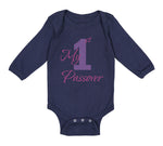 Long Sleeve Bodysuit Baby My First Passover Jewish B Boy & Girl Clothes Cotton