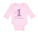 Long Sleeve Bodysuit Baby My First Passover Jewish B Boy & Girl Clothes Cotton