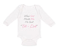 Long Sleeve Bodysuit Baby When God Made Me He Said Ta Da! Style B Christian