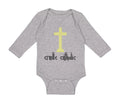 Long Sleeve Bodysuit Baby Cradle Catholic Christian Jesus God Boy & Girl Clothes