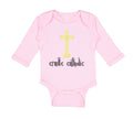 Long Sleeve Bodysuit Baby Cradle Catholic Christian Jesus God Boy & Girl Clothes