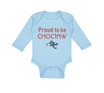 Long Sleeve Bodysuit Baby Proud to Be Choctaw Boy & Girl Clothes Cotton