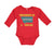 Long Sleeve Bodysuit Baby Somebody in Montana Loves Me B Boy & Girl Clothes