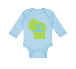 Long Sleeve Bodysuit Baby Made in Wisconsin Boy & Girl Clothes Cotton