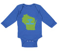 Long Sleeve Bodysuit Baby Made in Wisconsin Boy & Girl Clothes Cotton