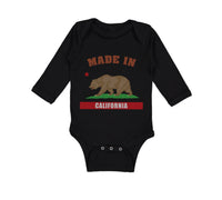 Long Sleeve Bodysuit Baby Made in California Boy & Girl Clothes Cotton