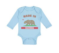 Long Sleeve Bodysuit Baby Made in California Boy & Girl Clothes Cotton