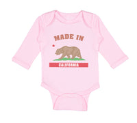 Long Sleeve Bodysuit Baby Made in California Boy & Girl Clothes Cotton