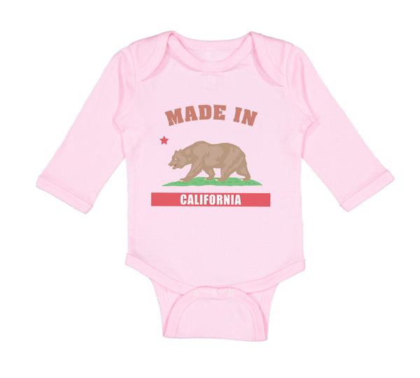 Long Sleeve Bodysuit Baby Made in California Boy & Girl Clothes Cotton