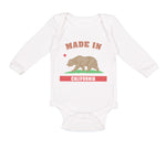 Long Sleeve Bodysuit Baby Made in California Boy & Girl Clothes Cotton