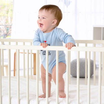 Long Sleeve Bodysuit Baby I Love Watching Soccer with My Daddy Soccer Cotton