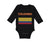 Long Sleeve Bodysuit Baby Love Heart Colombia Soccer Ball Soccer Cotton